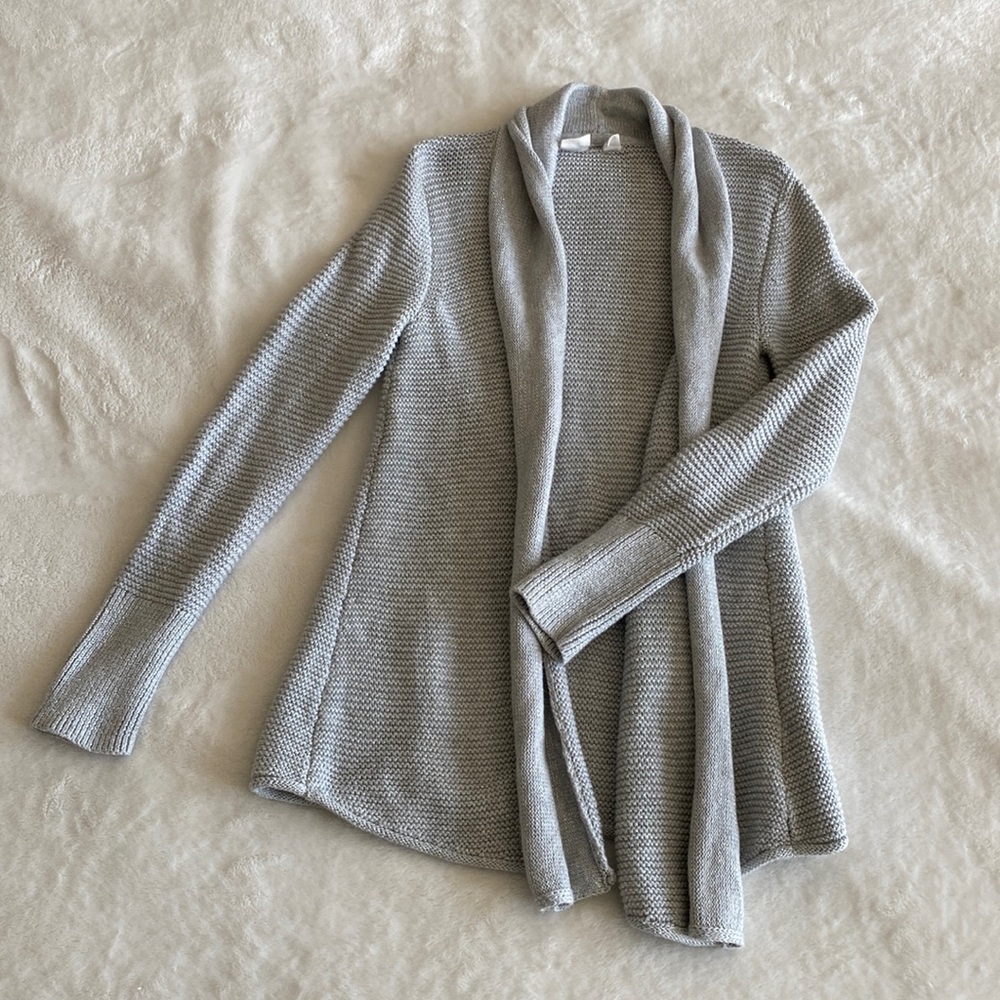 Gap grey/silver knit cardigan